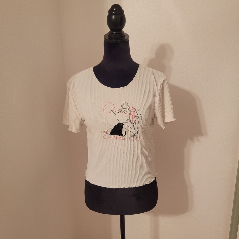 Drop Dead TTYL crop top